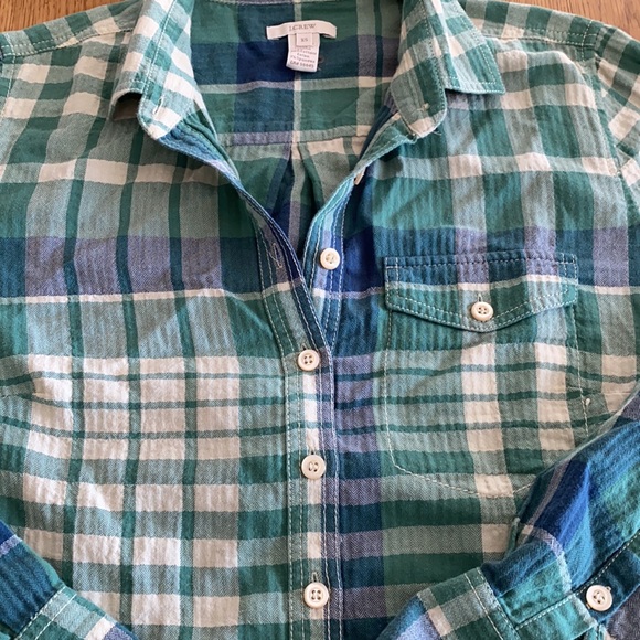 J Crew XS, 3/4 button down blouse - Picture 3 of 3